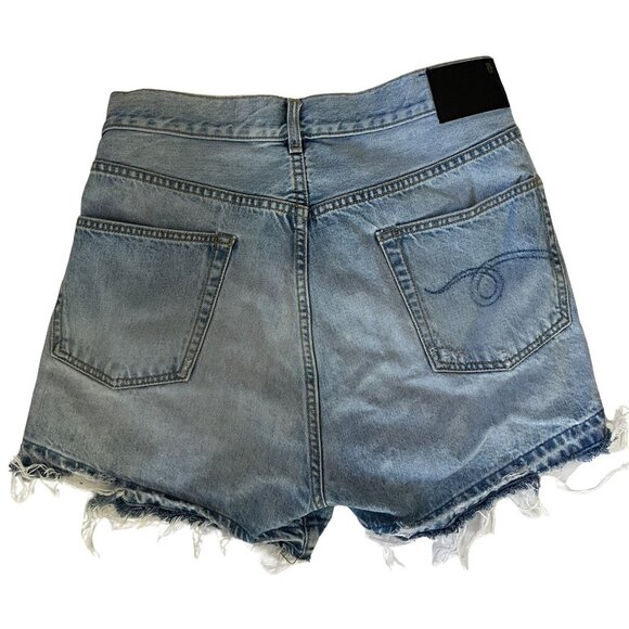 R13 Womens Distressed Denim Cutoff Shorts Size 28 Made In Italy - Picture 2 of 9